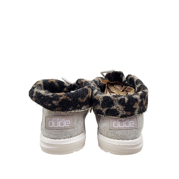 Hey Dude Women's Britt Cheetah Canvas Upper Ankle Booties - 7 - Picture 5 of 7